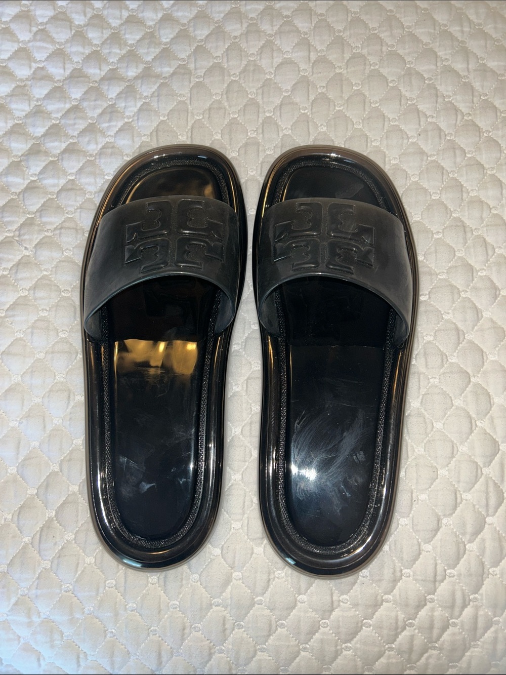 Tory Burch Bubble Jelly Slides - Sz 8 - New - Picture 3 of 4